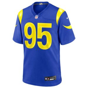 Los Angeles Rams Garrett 95 Signature Football Jersey