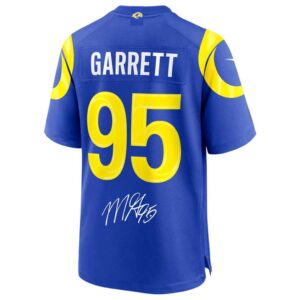 Los Angeles Rams Garrett 95 Signature Football Jersey