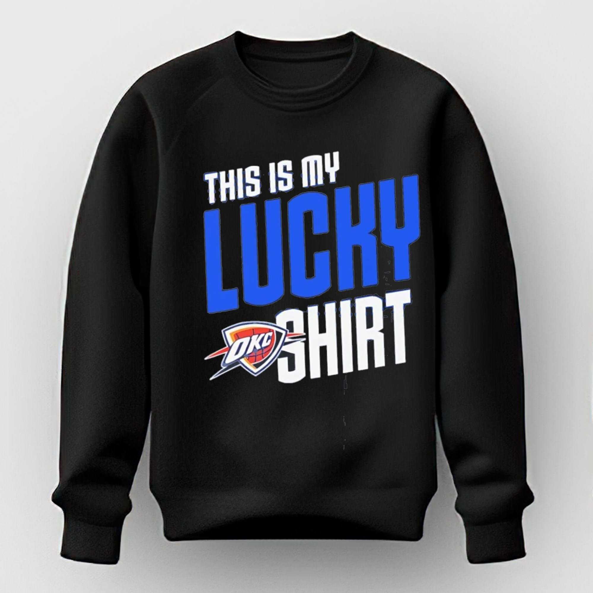 Lucky Fan Apparel This Is My Lucky Okc Thunder Tee Lucky Fan Apparel This Is My Lucky Okc Thunder Tee