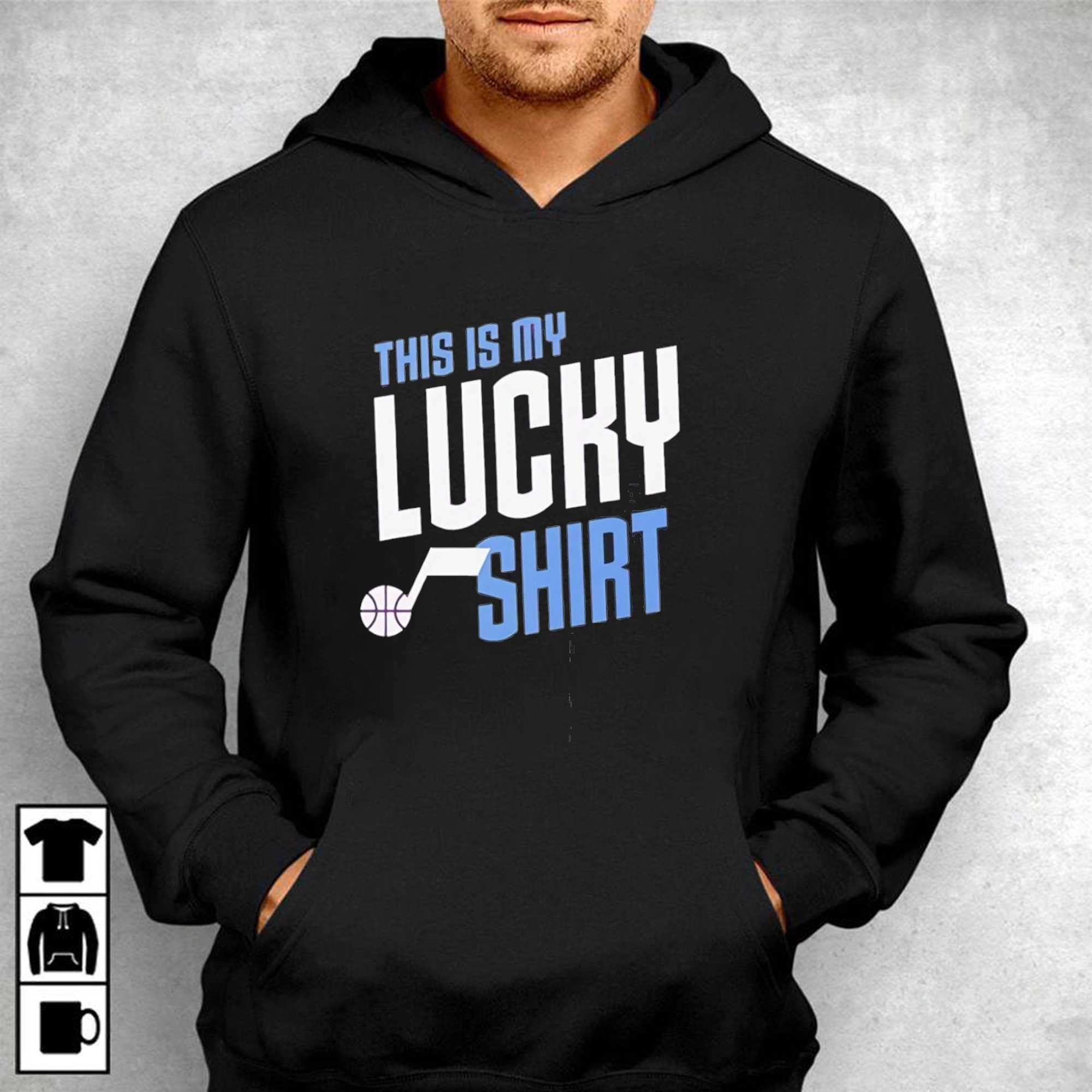Lucky Fan Gear This Is My Lucky Tee Utah Jazz Tee Lucky Fan Gear This Is My Lucky Tee Utah Jazz Tee