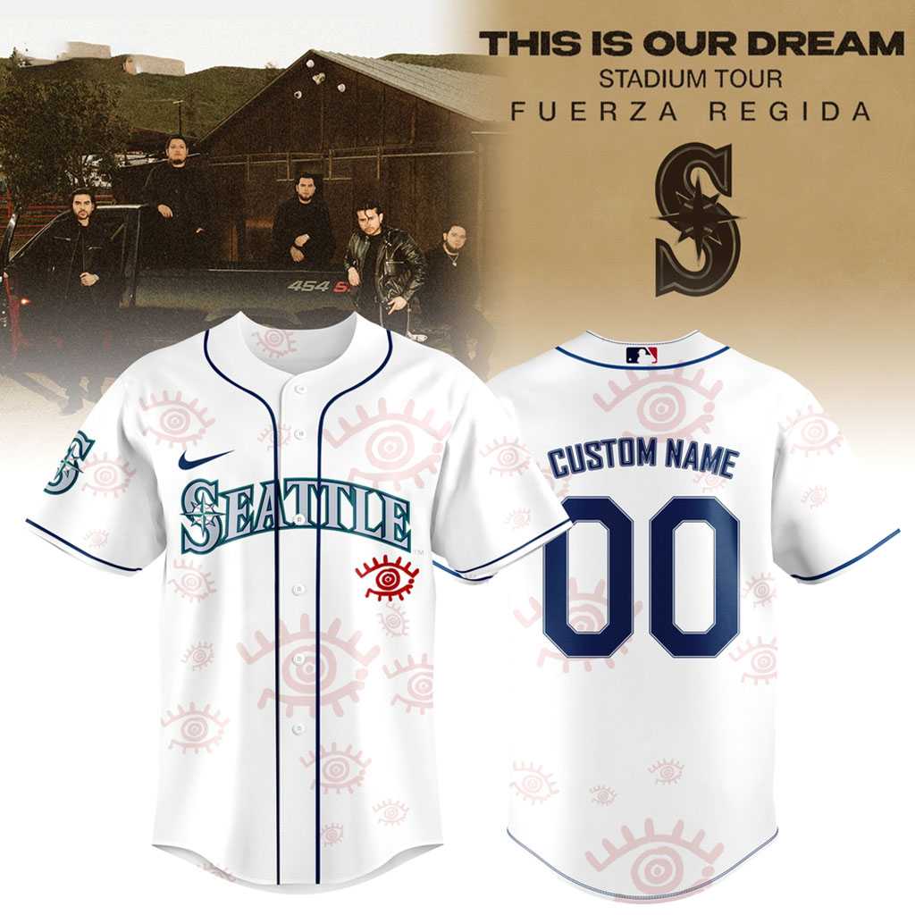 Fuerza Regida This Is Our Dream Stadium Tour 2026 MLB All Team Jersey Fuerza Regida This Is Our Dream Stadium Tour 2026 MLB All Team Jersey