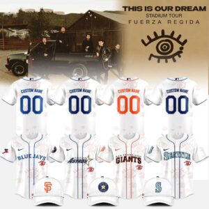 Fuerza Regida This Is Our Dream Stadium Tour 2026 MLB All Team Jersey