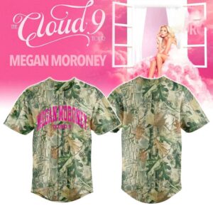 Megan Moroney The CLOUD 9 Tour Edition Camo Baseball Jersey