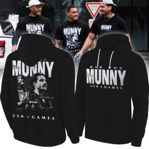 Melbourne Storm 2026 Cameron Munster 250 Games Tee Hoodie