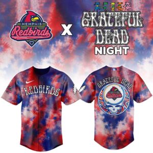 Memphis Redbirds Grateful Dead Night Jersey