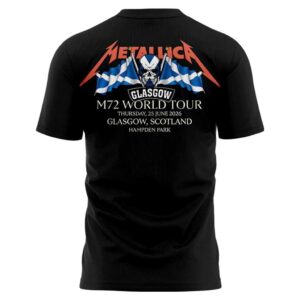 Metallica M72 World Tour Glasgow Scotland 2026 T shirt