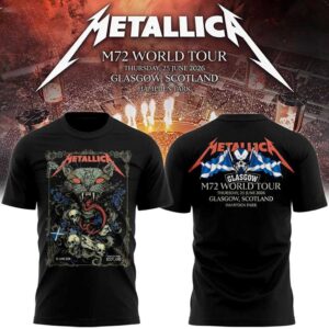 Metallica M72 World Tour Glasgow Scotland 2026 T shirt