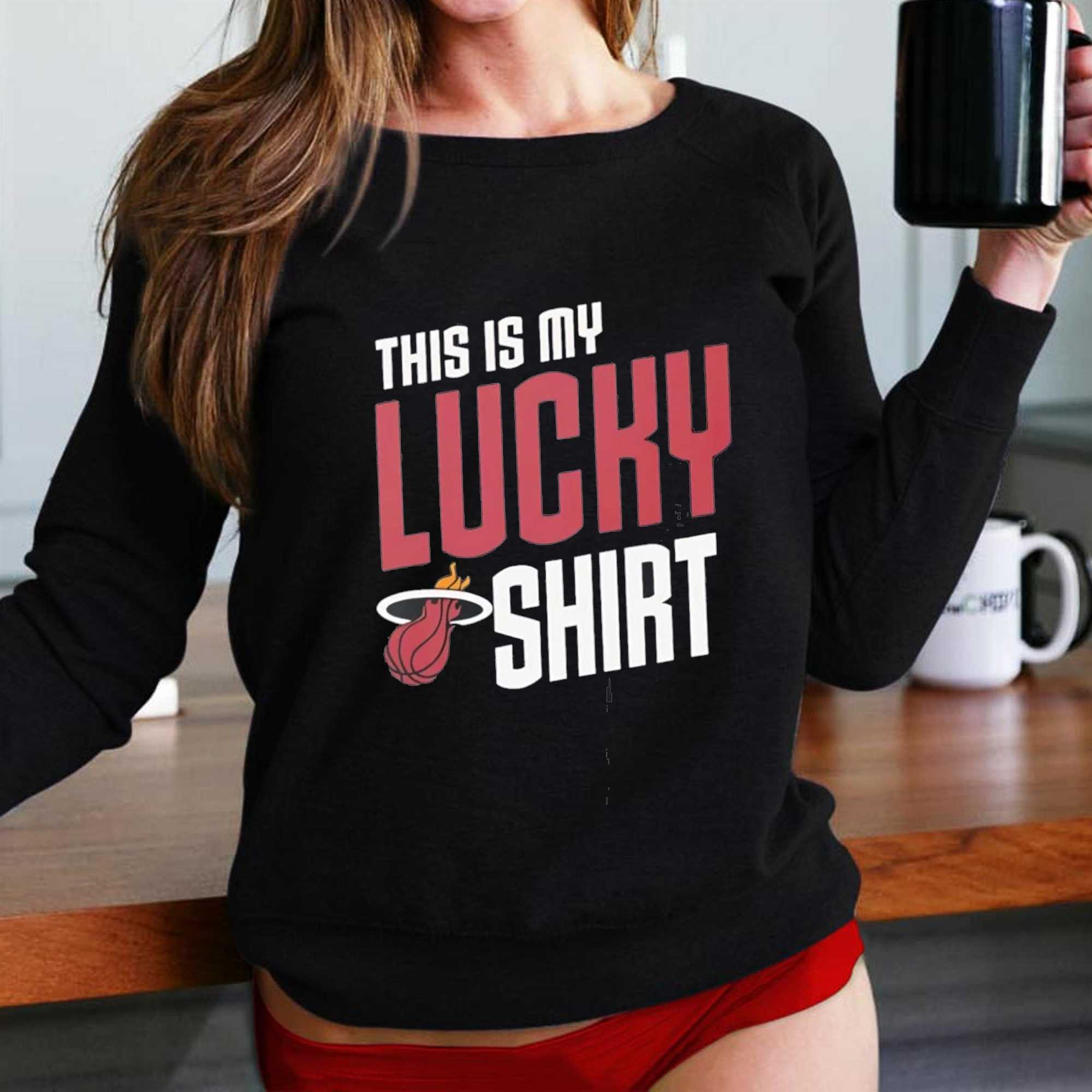 Miami Heat Fan Apparel This Is My Lucky Tee Miami Heat Tee Miami Heat Fan Apparel This Is My Lucky Tee Miami Heat Tee