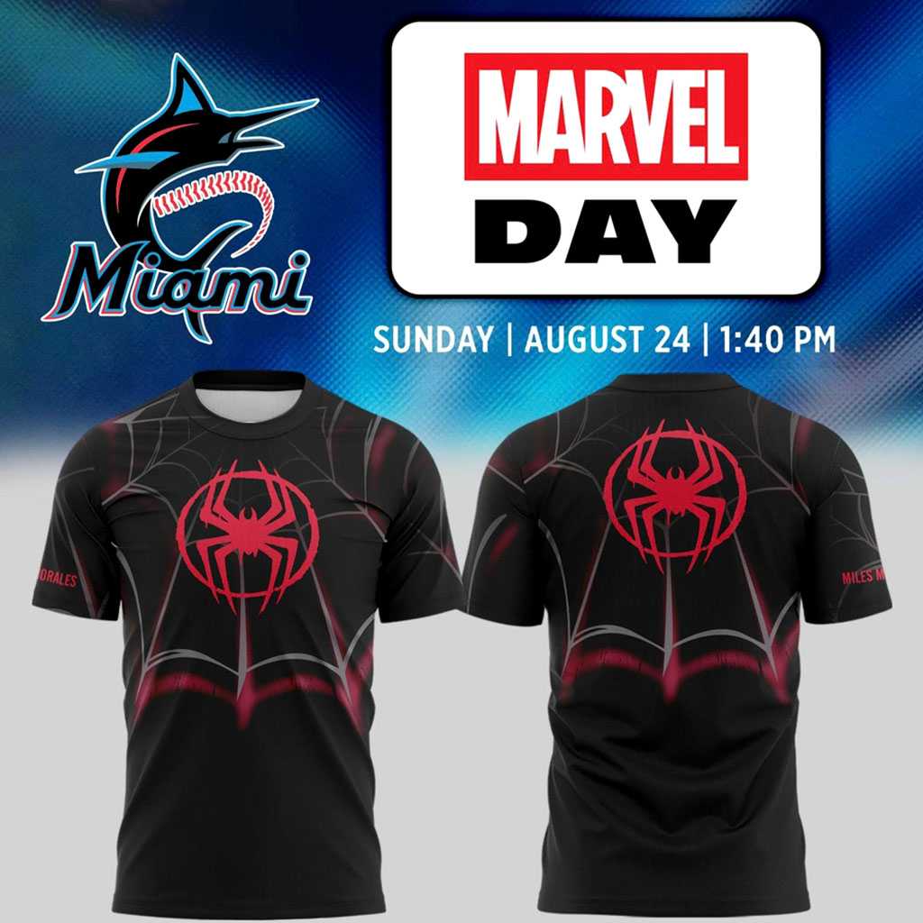 Miami Marlins Marvel Night Spider Man Miles Morales Hoodie Limited Edition Miami Marlins Marvel Night Spider Man Miles Morales Hoodie Limited Edition