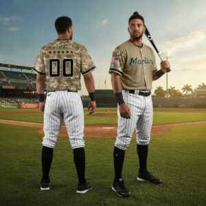 Miami Marlins Military Appreciation Night Limited Baseball Jersey