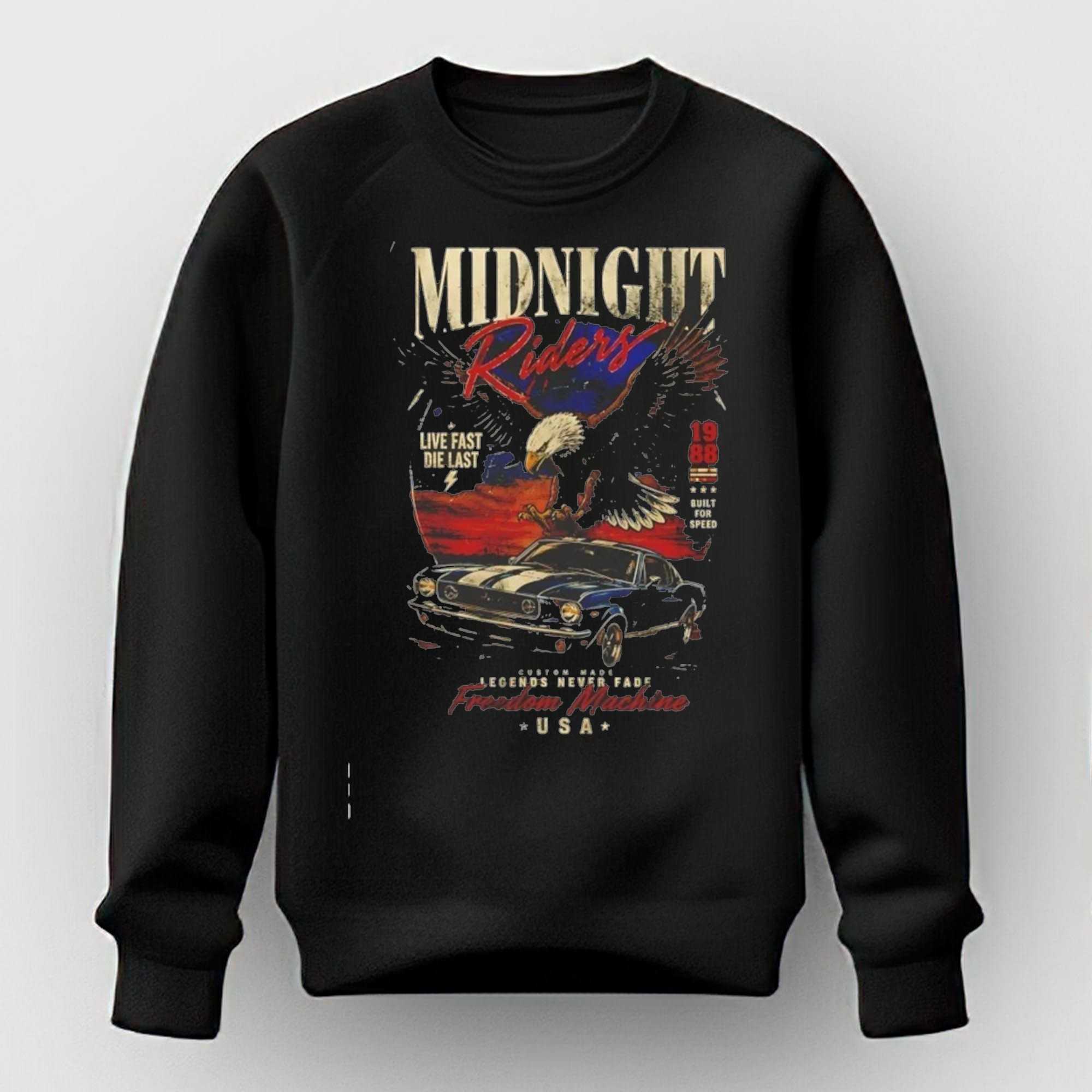 Midnight Riders Legends Never Fade Freedom Machine Usa Tee Midnight Riders Legends Never Fade Freedom Machine Usa Tee