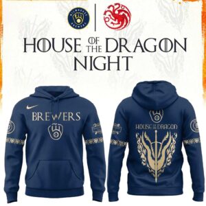 Milwaukee Brewers 2026 House of the Dragon Night Hoodie Tee