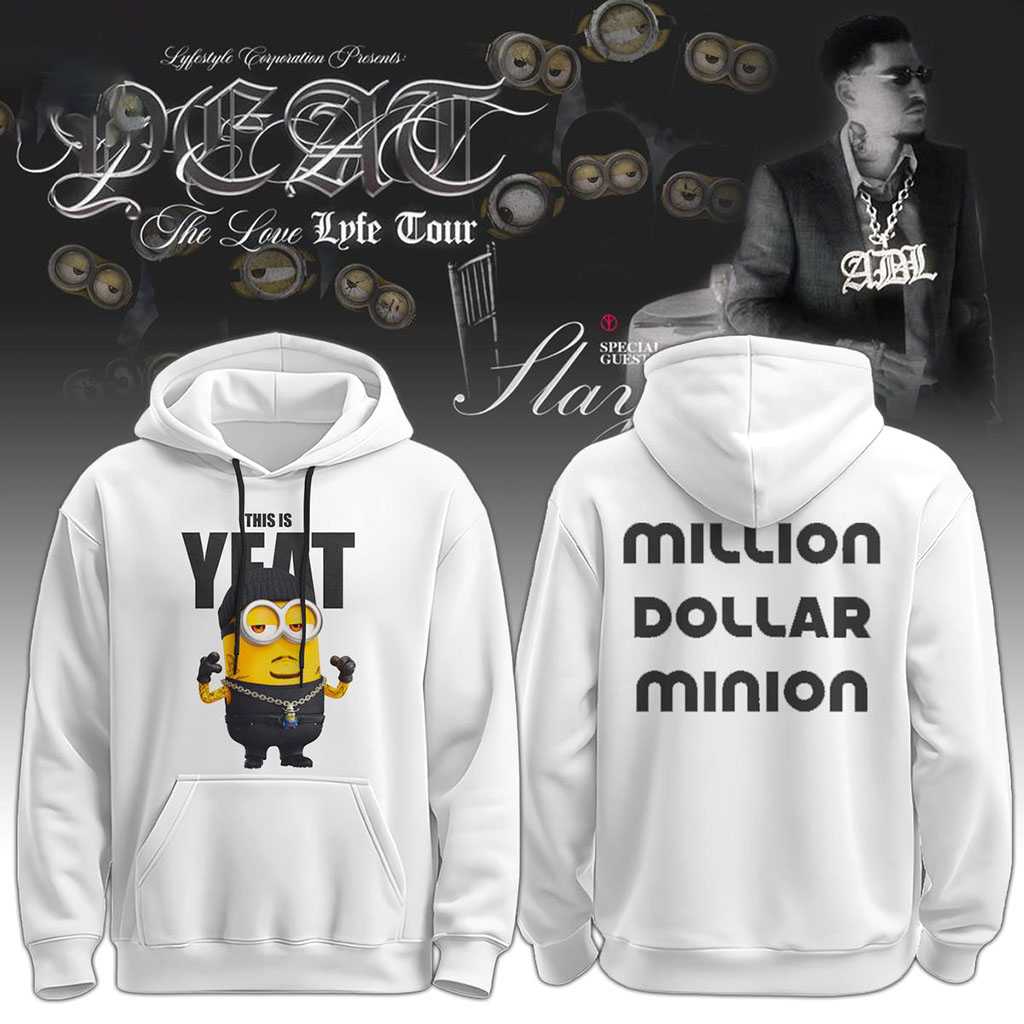 Minions Yeat The Love Lyfe Tour 2026 Million Dollar Minion Tee Hoodie Minions Yeat The Love Lyfe Tour 2026 Million Dollar Minion Tee Hoodie