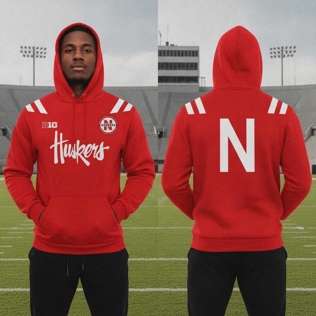 Nebraska Huskers 2026 Uniform Replica Tee Hoodie Nebraska Huskers 2026 Uniform Replica Tee Hoodie
