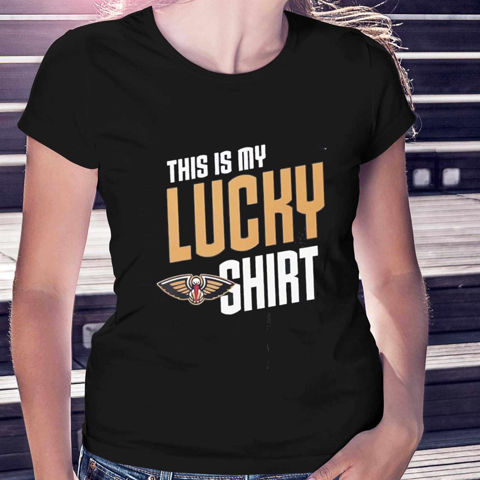 New Orleans Pelicans This Is My Lucky Tee Tee New Orleans Pelicans This Is My Lucky Tee Tee