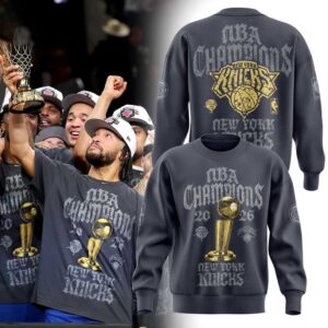 New York Knicks Celebrating 2026 NBA Finals Champions Hoodie