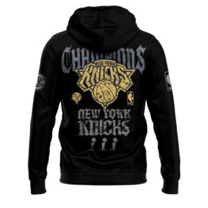 New York Knicks Celebrating 2026 NBA Finals Champions Hoodie