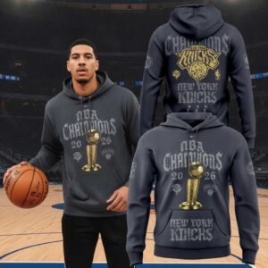 New York Knicks Celebrating 2026 NBA Finals Champions Hoodie