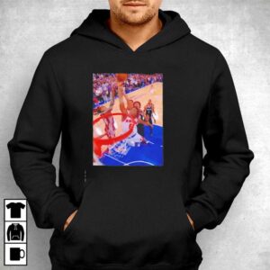 New York Knicks Immanuel Quickley Dunking Basketball Player Tee Hoodie