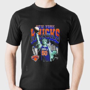 New York Knicks Jemison Iii 50 Statue Of Liberty Basketball Tee Hoodie