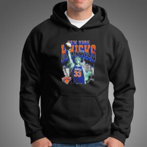 New York Knicks Jones 33 Statue Of Liberty Basketball Nyc Tee Hoodie
