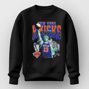New York Knicks Kolek 13 Statue Of Liberty New York Knicks Tee Hoodie