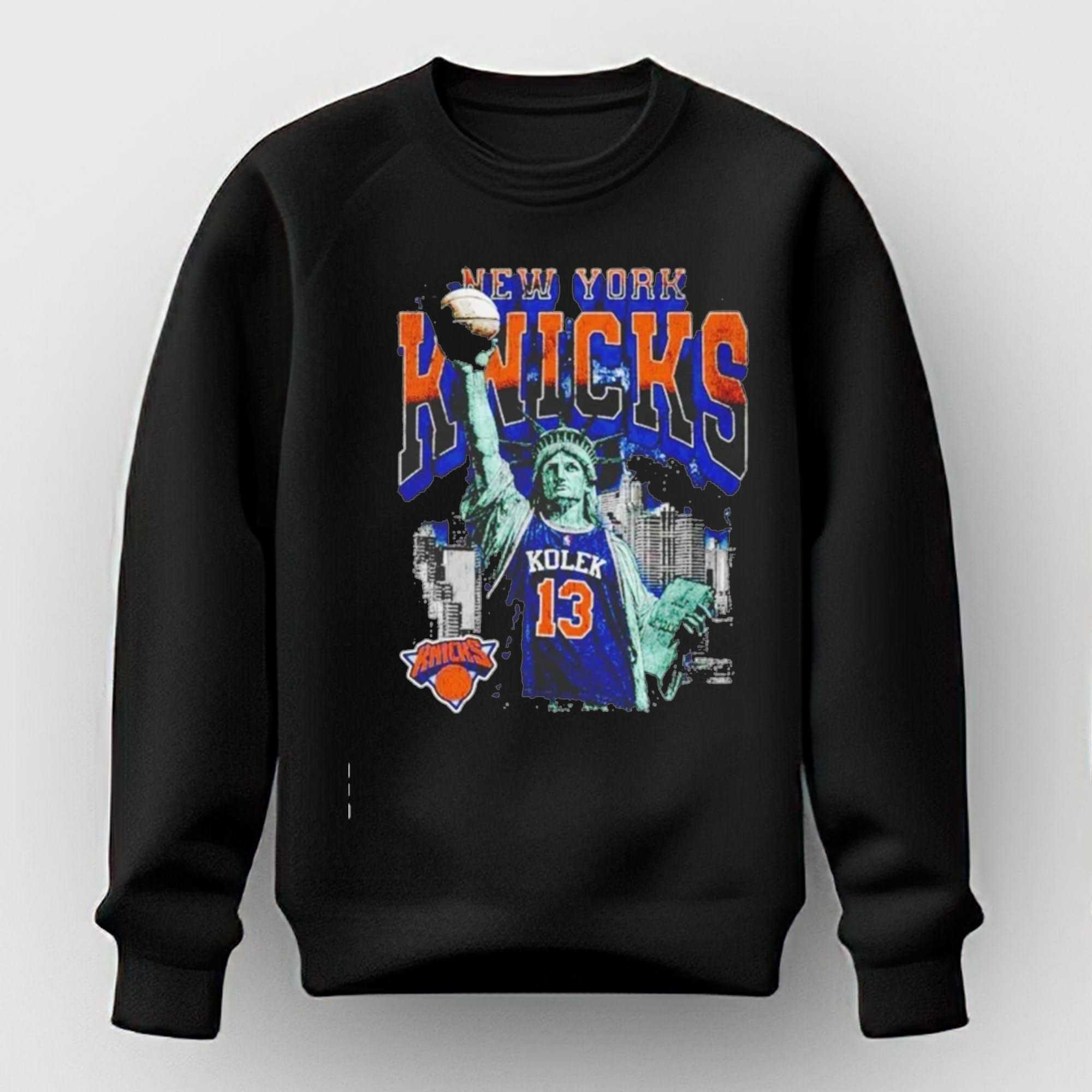 New York Knicks Kolek 13 Statue Of Liberty New York Knicks Tee Hoodie New York Knicks Kolek 13 Statue Of Liberty New York Knicks Tee Hoodie