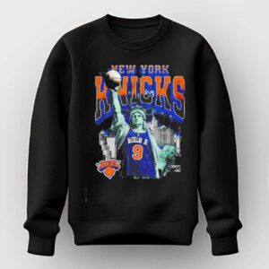 New York Knicks Mccullar Jr 9 Statue Of Liberty Nyc Tee Hoodie