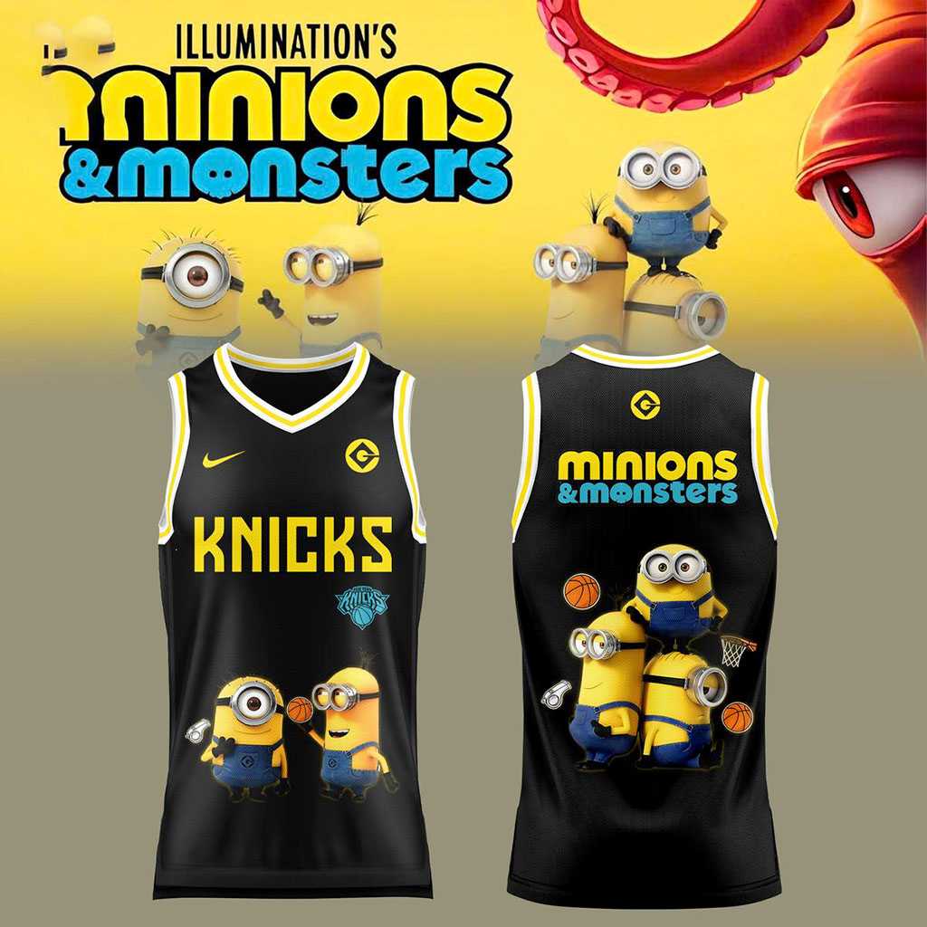 New York Knicks Minions Monster 2026 Basketball Jersey New York Knicks Minions Monster 2026 Basketball Jersey