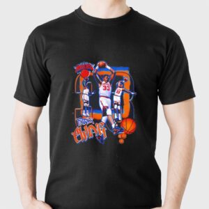 New York Knicks Patrick Ewing Basketball Player Graphic 33 Tee Hoodie