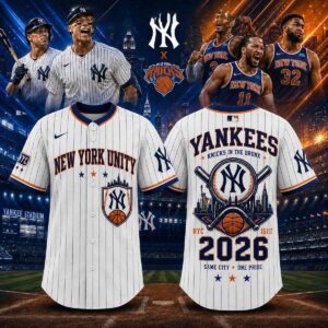 New York Knicks Yankees Same City One Pride Jersey