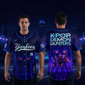 New York Yankees K Pop Demon Hunters Night Baseball Jersey 2026