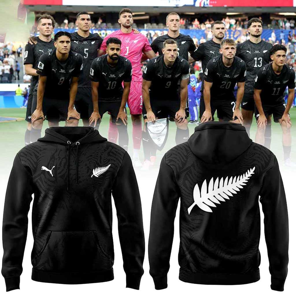 New Zealand National Soccer 2026 FIFA World Cup Tee Hoodie New Zealand National Soccer 2026 FIFA World Cup Tee Hoodie