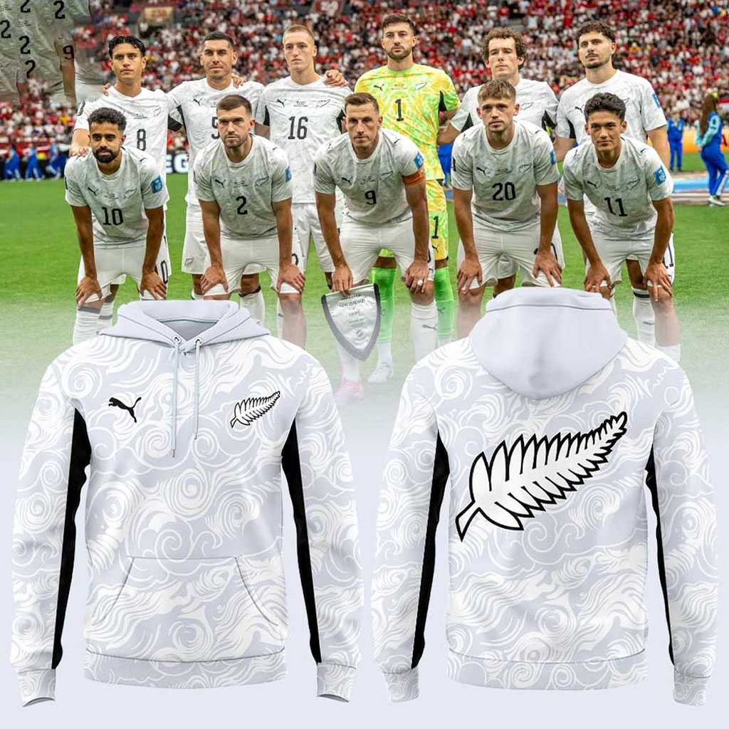 New Zealand National Soccer 2026 FIFA World Cup Tee Hoodie New Zealand National Soccer 2026 FIFA World Cup Tee Hoodie
