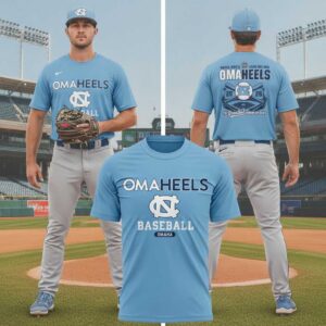 North Carolina Tar Heels 2026 Baseball College World Series Omaheels Tee