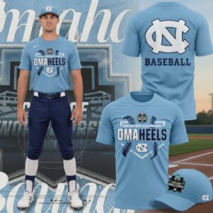 North Carolina Tar Heels 2026 College World Series OmaHeels Tee Hoodie