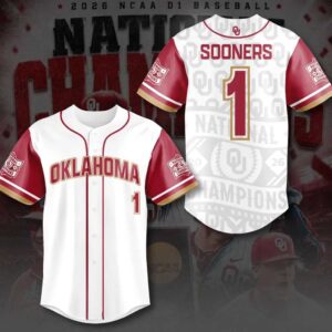 Oklahoma Baseball 2026 National Champions Jersey