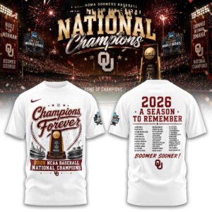 Oklahoma Sooners NCAA Baseball National Champions Hoodie Shirt