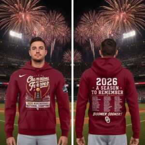 Oklahoma Sooners NCAA Baseball National Champions Hoodie Shirt