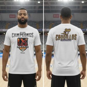 Playera Oficial Caudillos de Chihuahua Campeones Tazón México IX Shirt