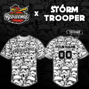 Rochester Red Wings Storm Trooper Star Wars Night Jersey