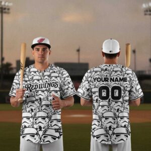 Rochester Red Wings Storm Trooper Star Wars Night Jersey