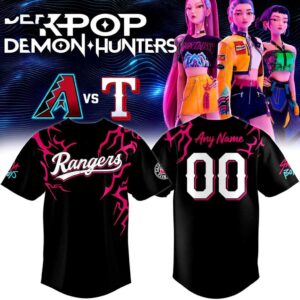 Saja Boys Texas Rangers Edition Baseball Jersey