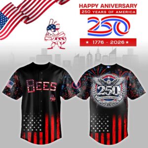 Salt Lake Bees 250 Years USA Anniversary Jersey