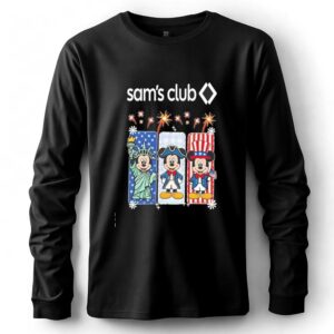 Sams Club Mickey Mouse Patriotic Characters Fireworks Tee