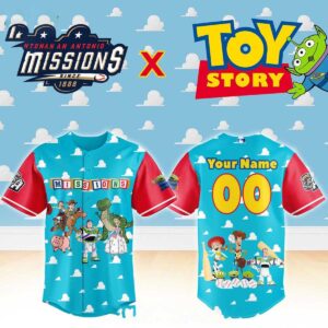 San Antonio Missions 2026 Toy Story Night Custom Baseball Jersey