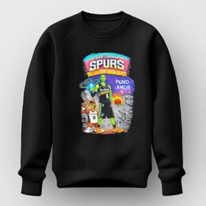 San Antonio Spurs Alien Basketball Mascot Puro Amor San Antonio Spurs T Shirt