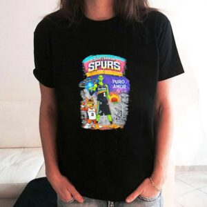 San Antonio Spurs Alien Basketball Mascot Puro Amor San Antonio Spurs T Shirt