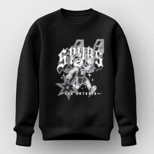 San Antonio Spurs Mascot The Coyote 21 Dunking Basketball Retro Tee