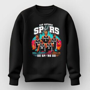 San Antonio Spurs T Shirt Go Spurs Go Castle Champagnie Wemby Harper Fox